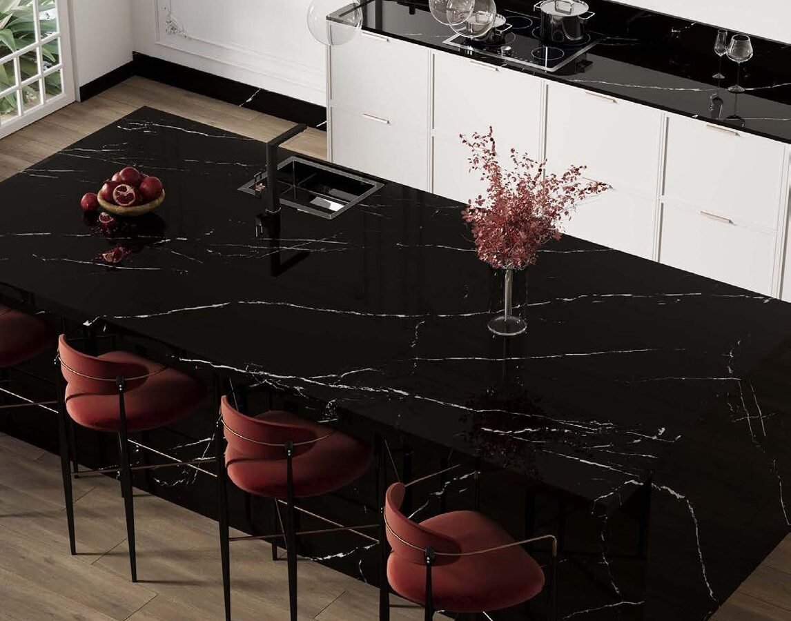 Maxton Black Calacatta uygulama örneği
