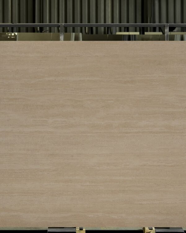 T-One Earth Travertine Ivr Porselen plaka